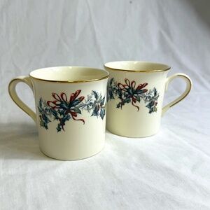 Lenox Fine Chine Mug Set 2 Winter